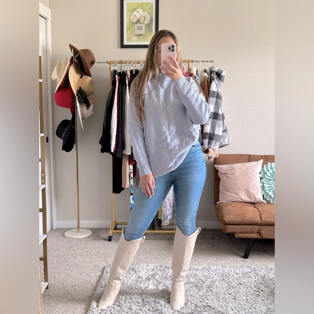 Blue Oversized Sweater
